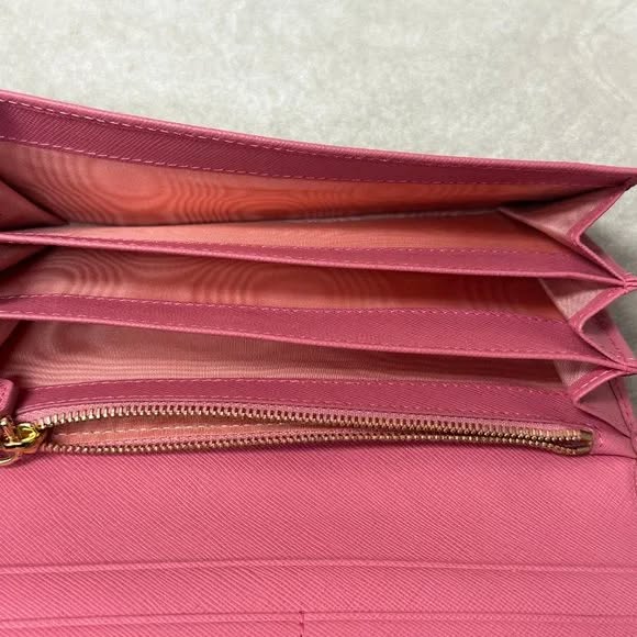 Prada Saffiano Lux Leather Continental Wallet