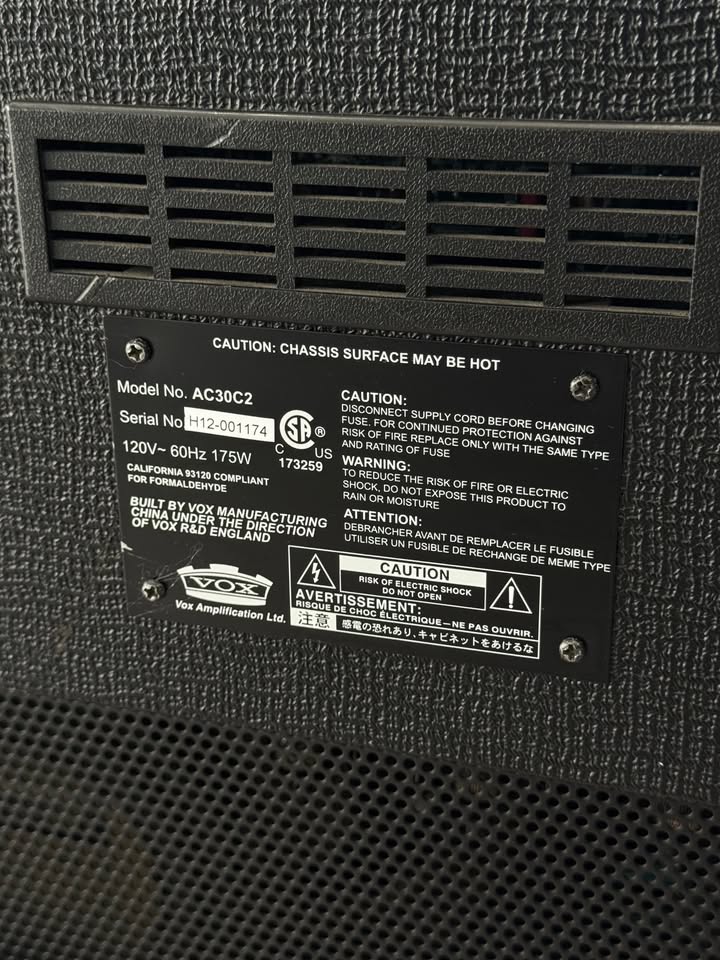 Vox AC30C2 Custom 2-Channel 30-Watt 2x12" Combo