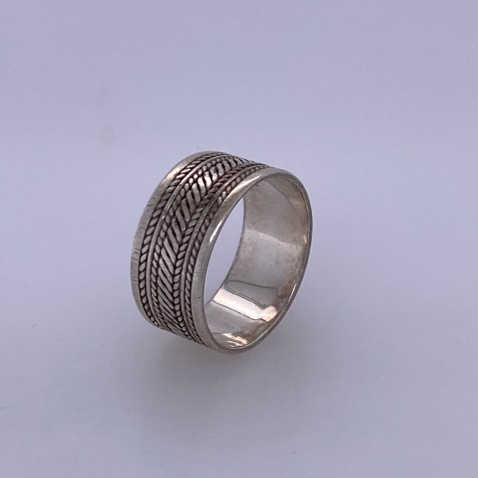 925 Silver Braid Design Ring