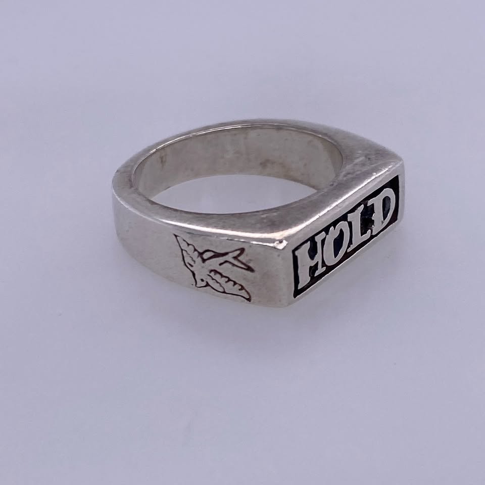 925 Sterling Silver "Hold" Ring