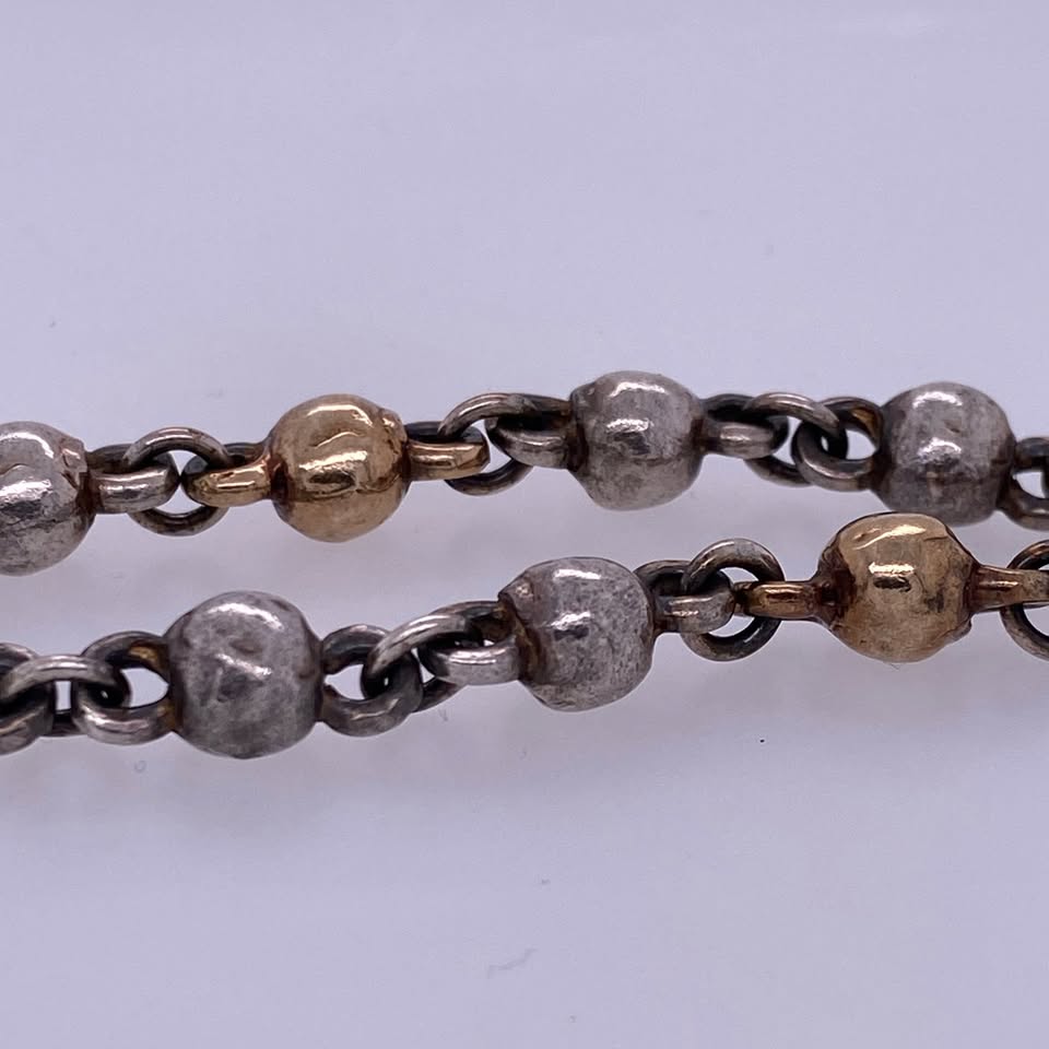 925 Sterling Round Ball Link Bracelet
