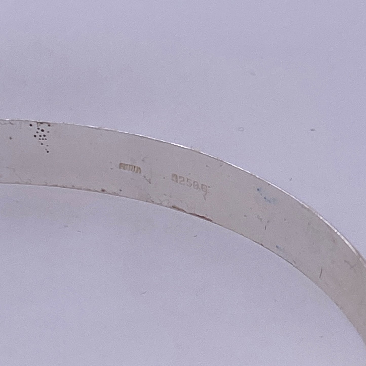 925 Sterling Silver Round Bangle Bracelet