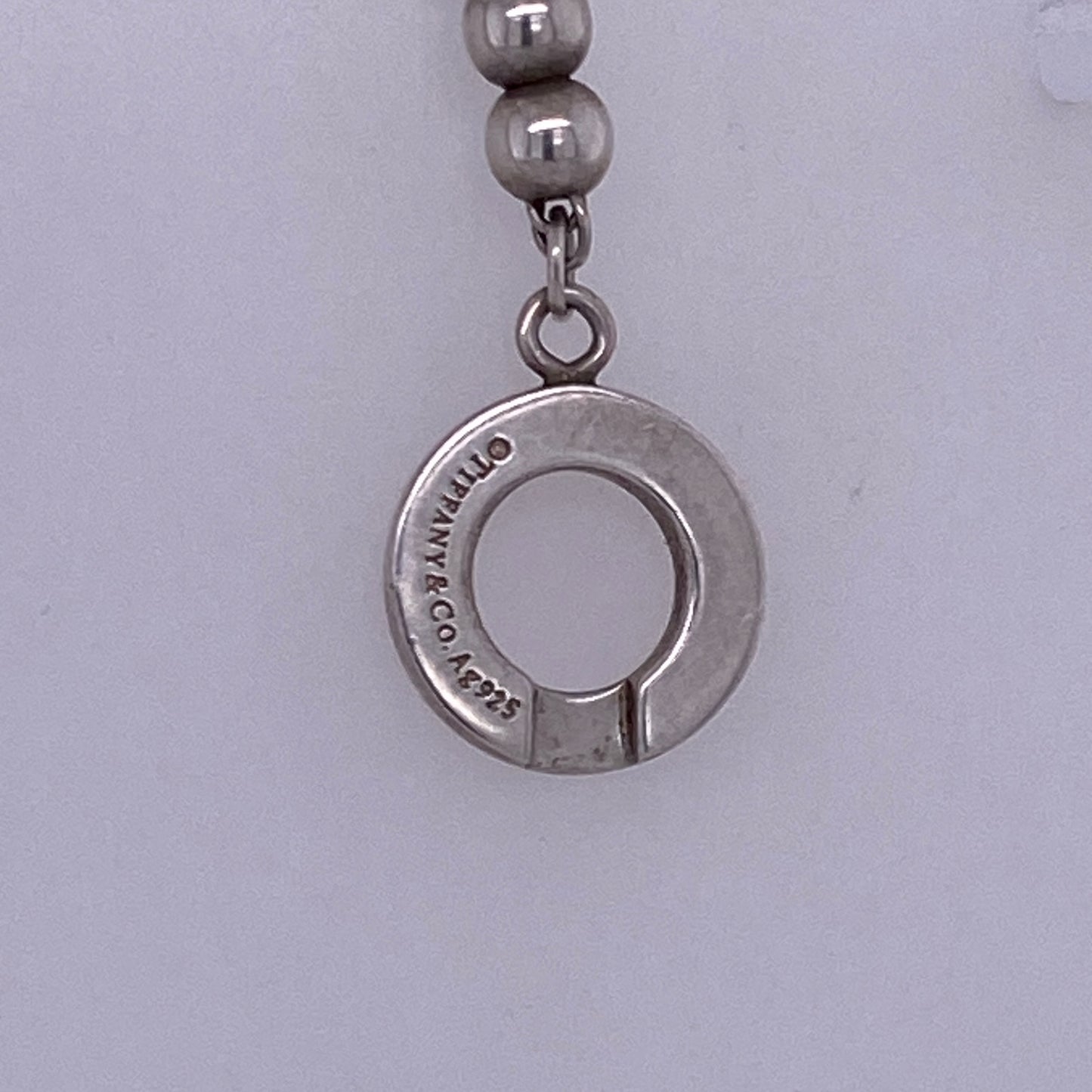 Tiffany & Co 925 Sterling Silver Ball Bead Necklace