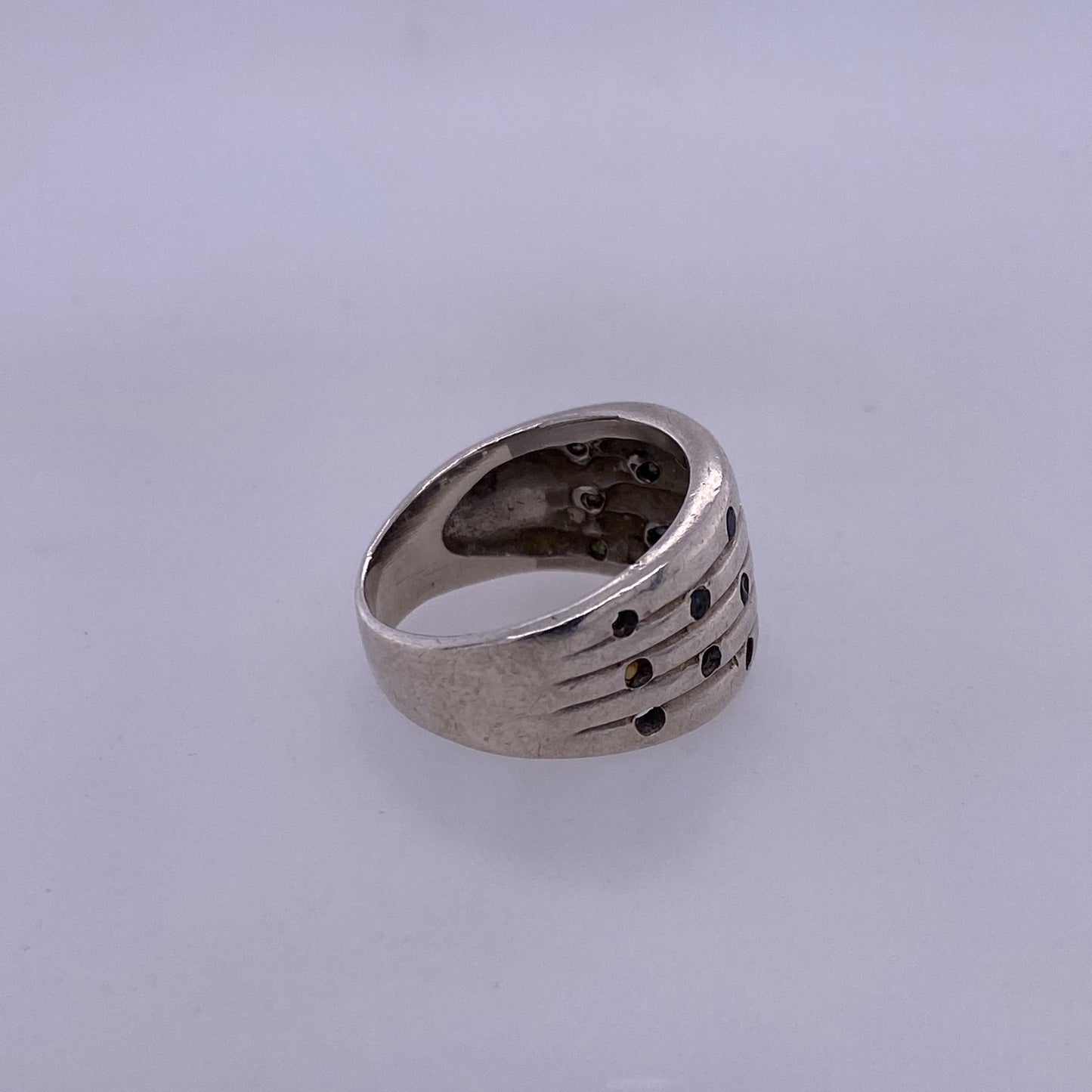 925 Sterling Silver Ring With Colored Stones