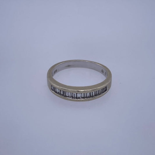 14k White Gold 0.50TCW Baguette Diamond Band