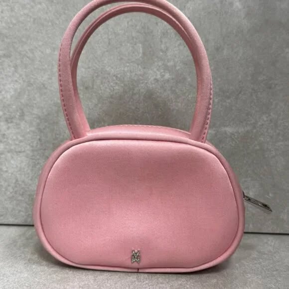 Amina Muaddi Super Amini Baddie Mini Bag - Pink