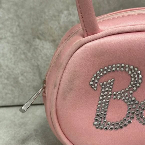 Amina Muaddi Super Amini Baddie Mini Bag - Pink