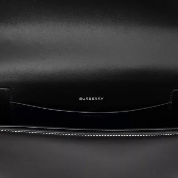 Burberry Blue Denim Leather Olympia Bag