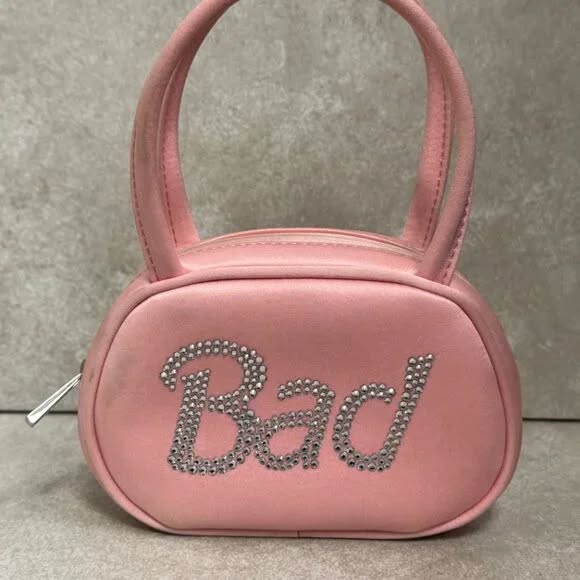 Amina Muaddi Super Amini Baddie Mini Bag - Pink