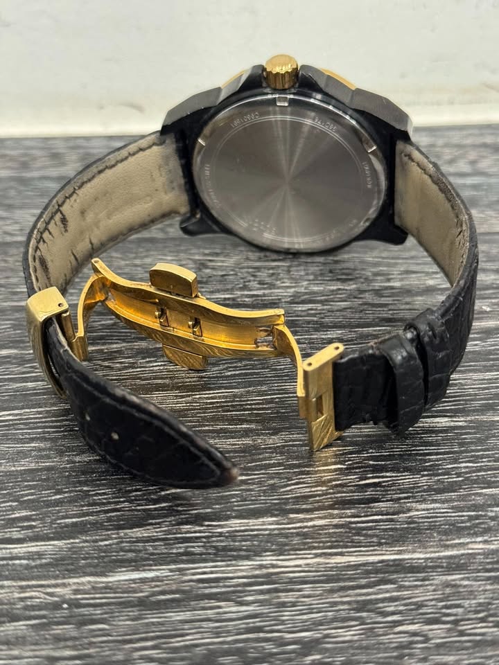 Bulova Marine Star Mens Diamond Accent Black Stainless Steel Watch