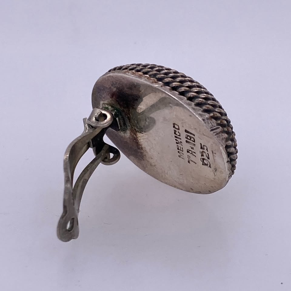 925 Silver Custom Oval Braid Design Pin