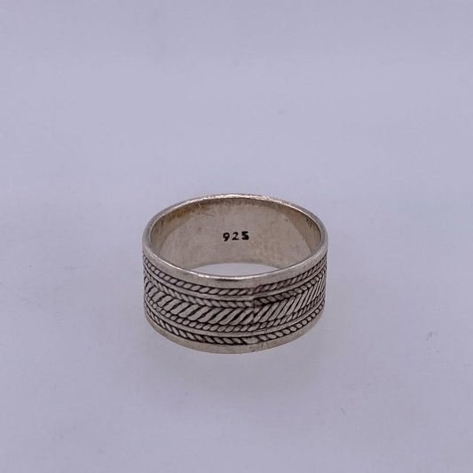 925 Silver Braid Design Ring