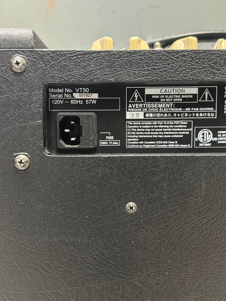 Vox VT50 Valvetronix Guitar Combo Amplifier (50 Watts, 1x12")