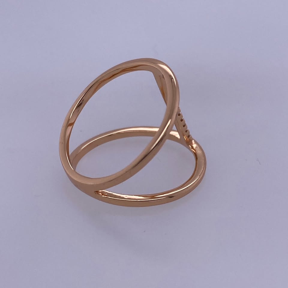 14k Rose Gold Custom Diamond Ladies Ring