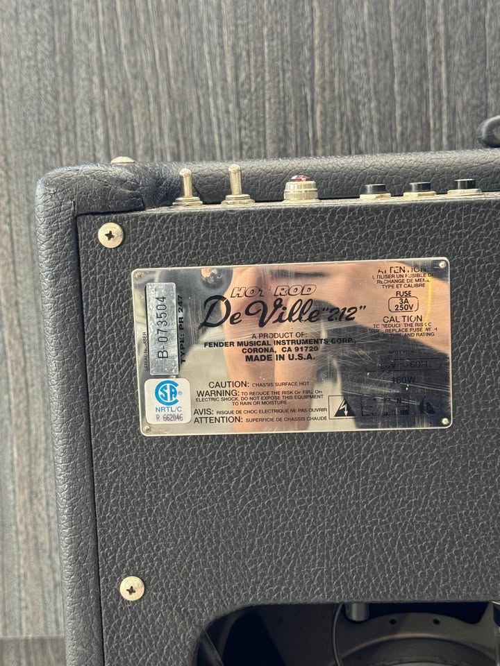 Fender Hot Rod Deville 60W 2x12 Tube Guitar Combo Amp