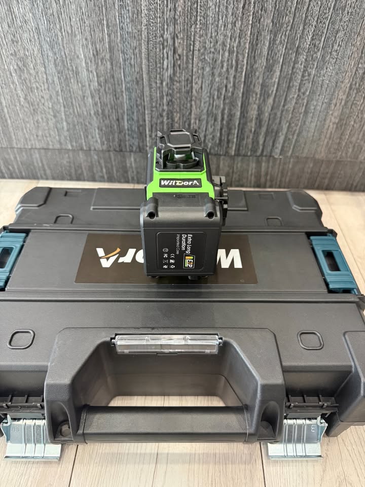 Wildora 16 Green Lines Laser Level Set with Tripod, Remote Controller 4D 4x360° Self-Leveling