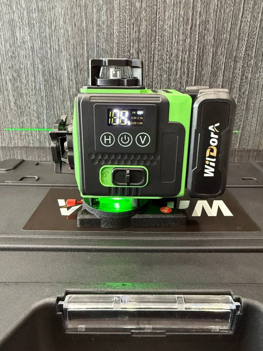 Wildora 16 Green Lines Laser Level Set with Tripod, Remote Controller 4D 4x360° Self-Leveling