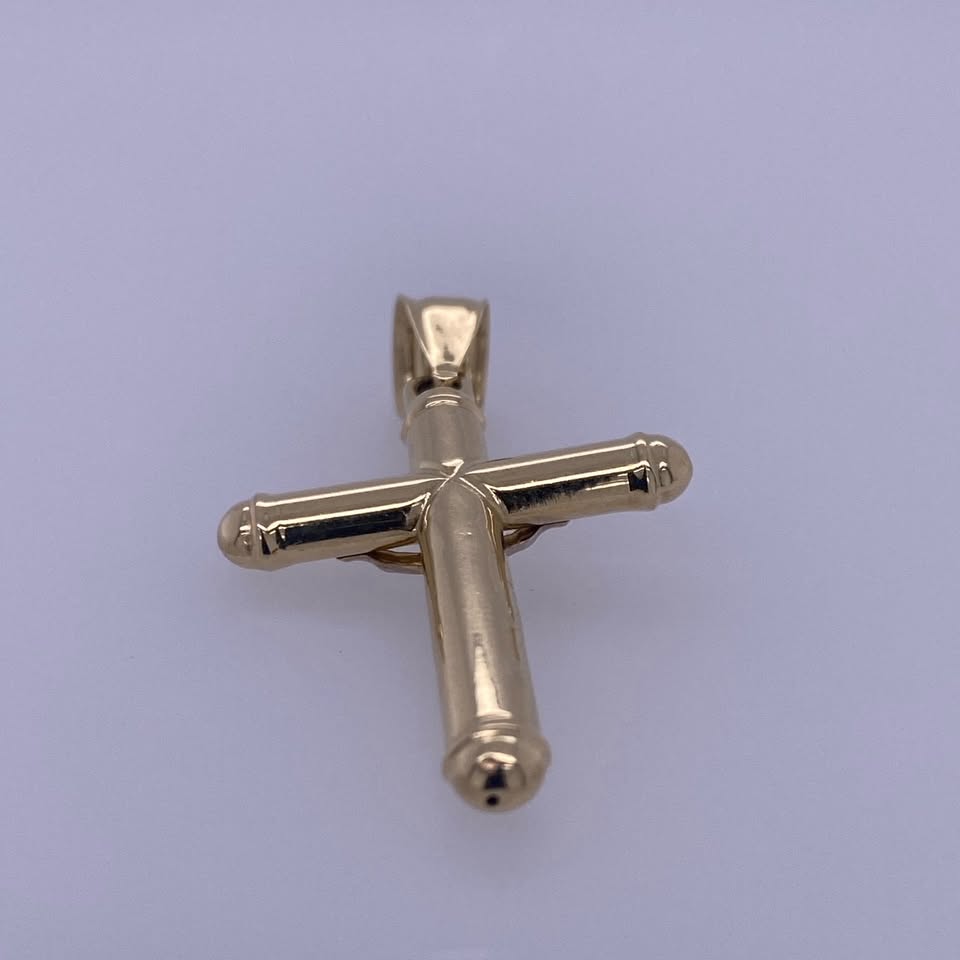 14k Yellow Gold Crucifix Cross Pendant