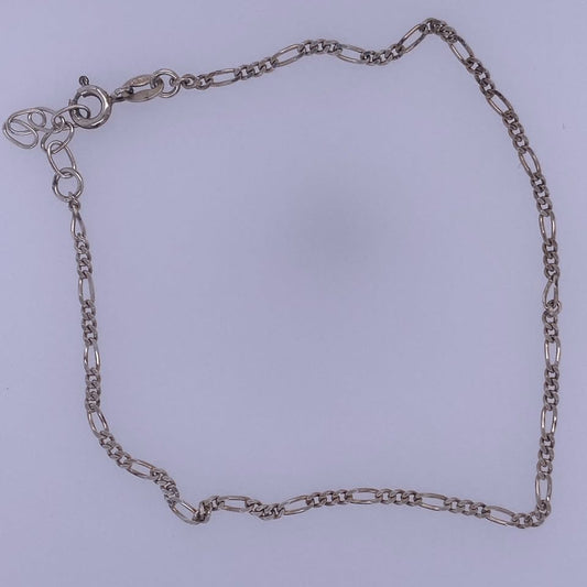 925 Sterling Silver Thin Figaro Necklace