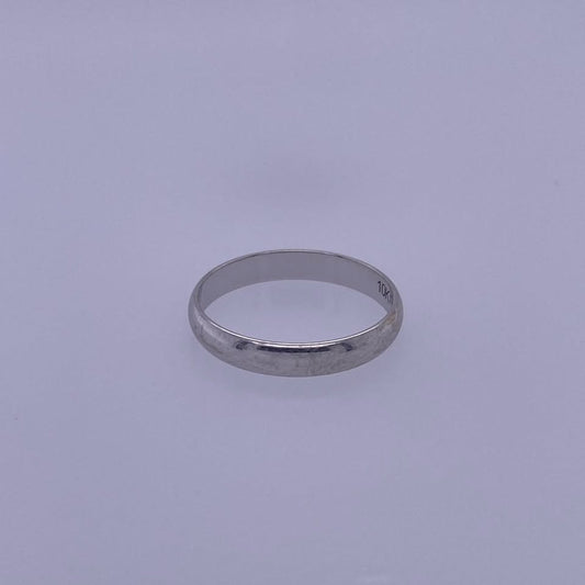 10k White Gold Thin Band