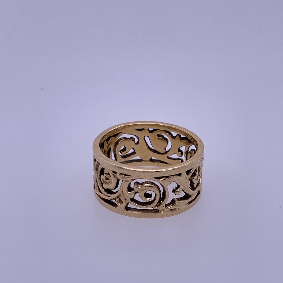 14k Yellow Gold Cutout Ring