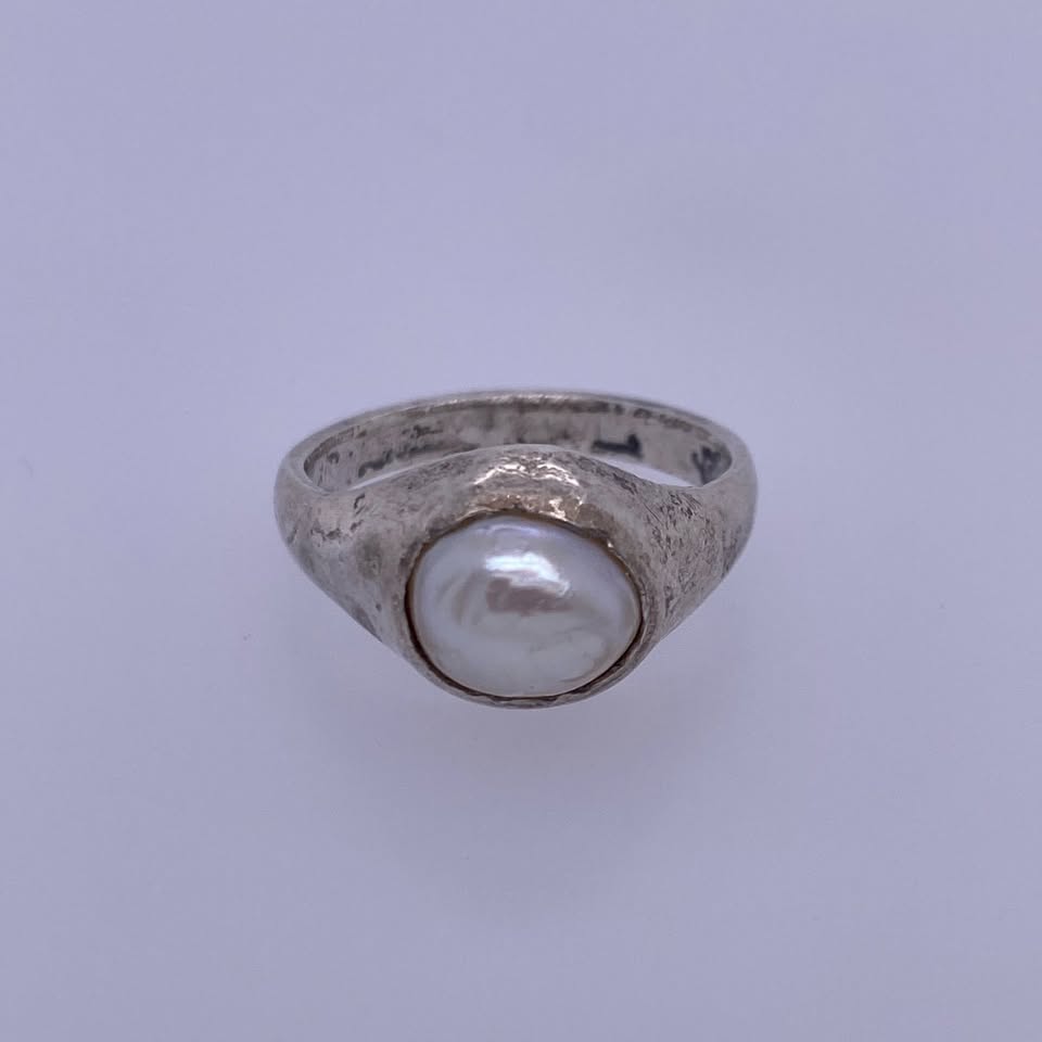 925 Sterling Silver Ring With Pearl