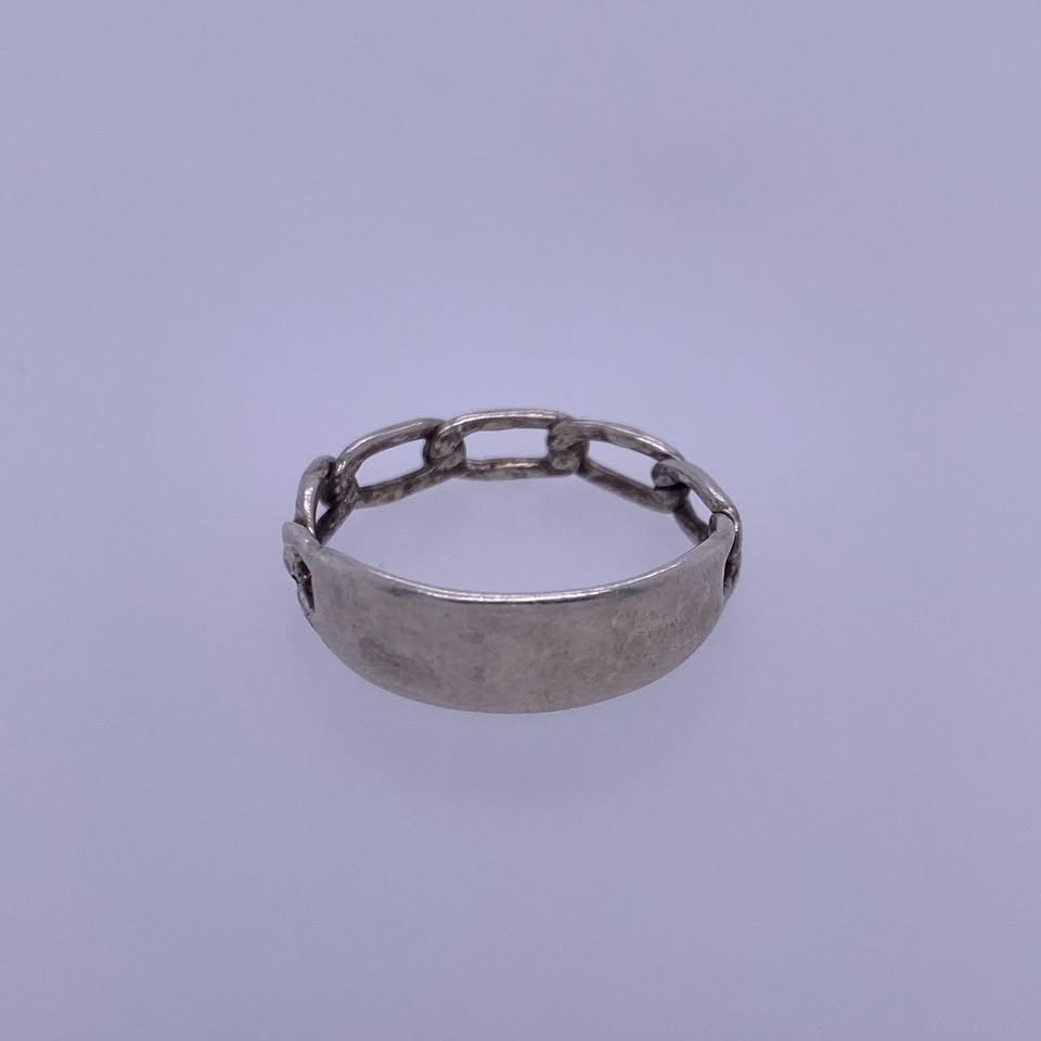925 Sterling Silver Figaro Ring