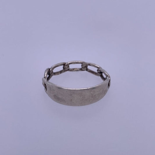 925 Sterling Silver Figaro Ring