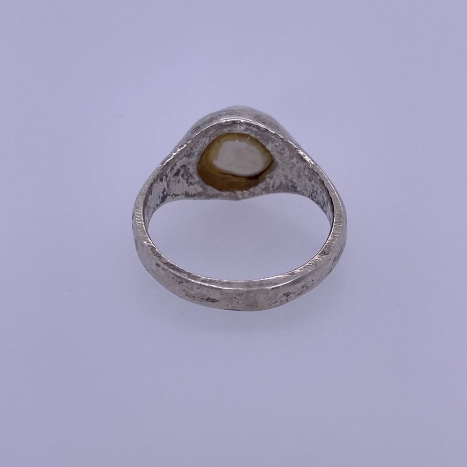 925 Sterling Silver Ring With Pearl