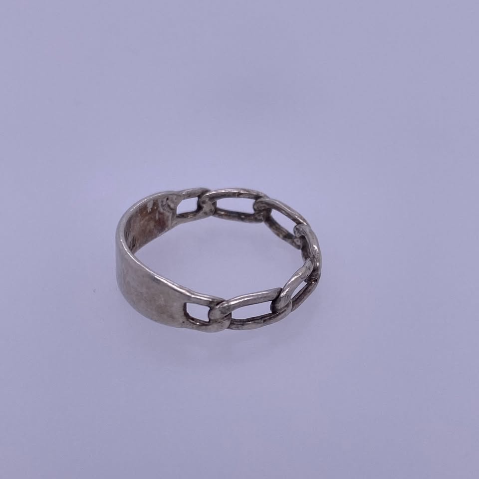 925 Sterling Silver Figaro Ring