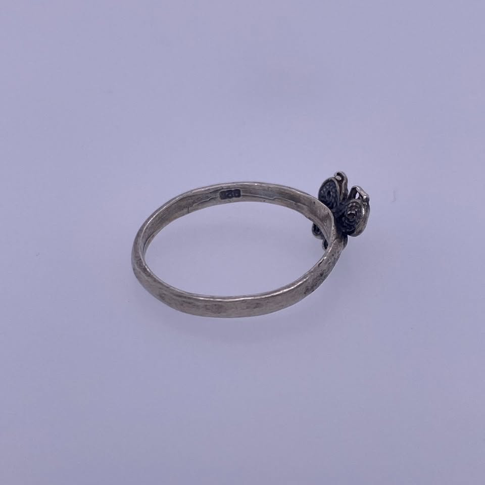 925 Sterling Silver Ring With Butterfly Design