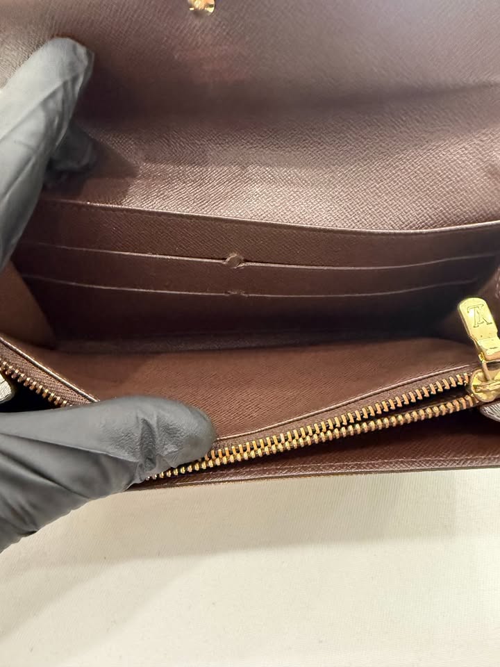 Louis Vuitton Damier Ebene Sarah Wallet