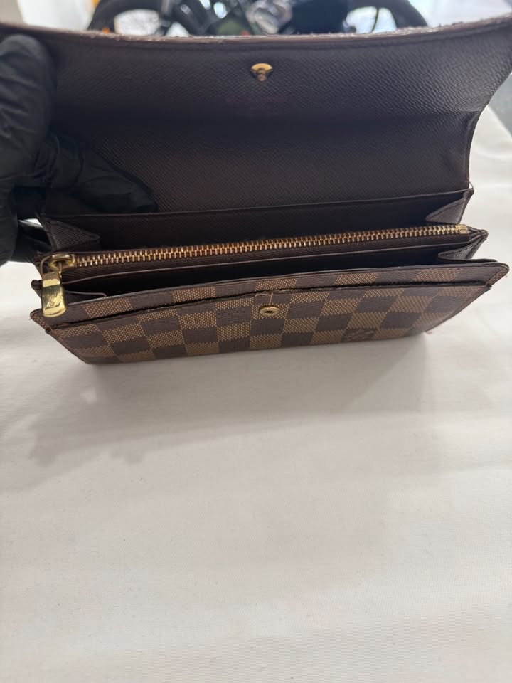 Louis Vuitton Damier Ebene Sarah Wallet
