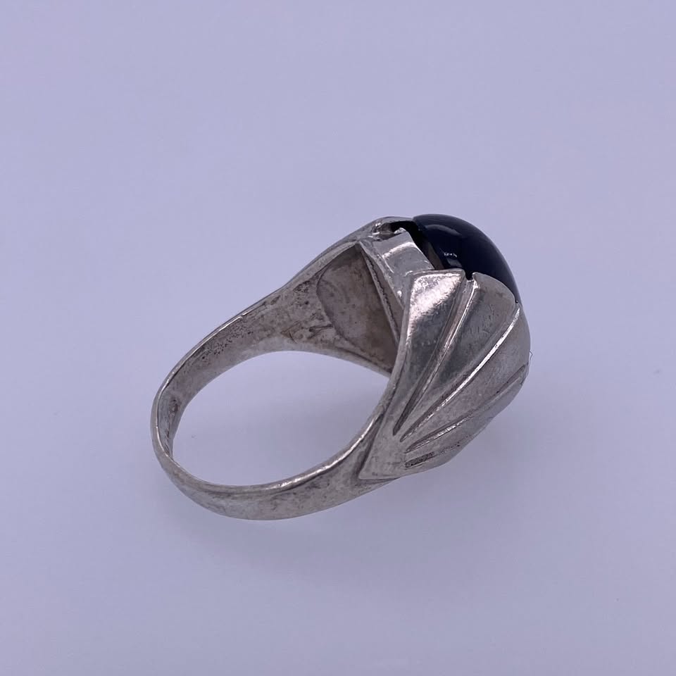 925 Sterling Silver Onyx Ring