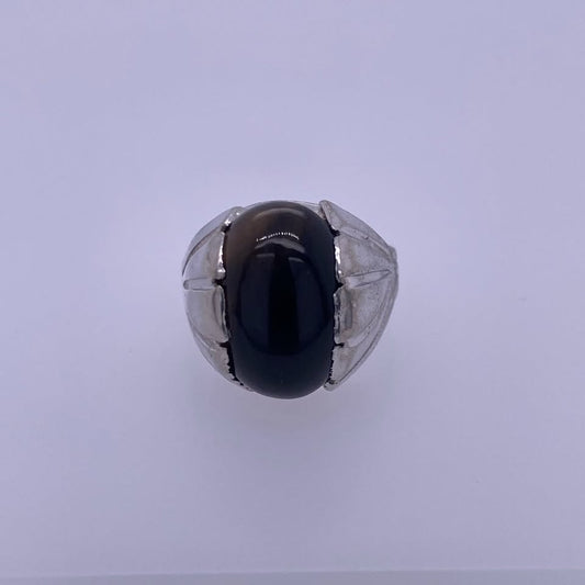 925 Sterling Silver Onyx Ring