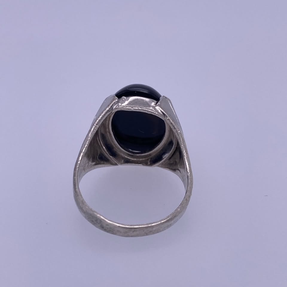 925 Sterling Silver Onyx Ring