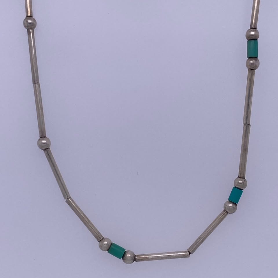 925 Sterling Silver Turquoise Necklace