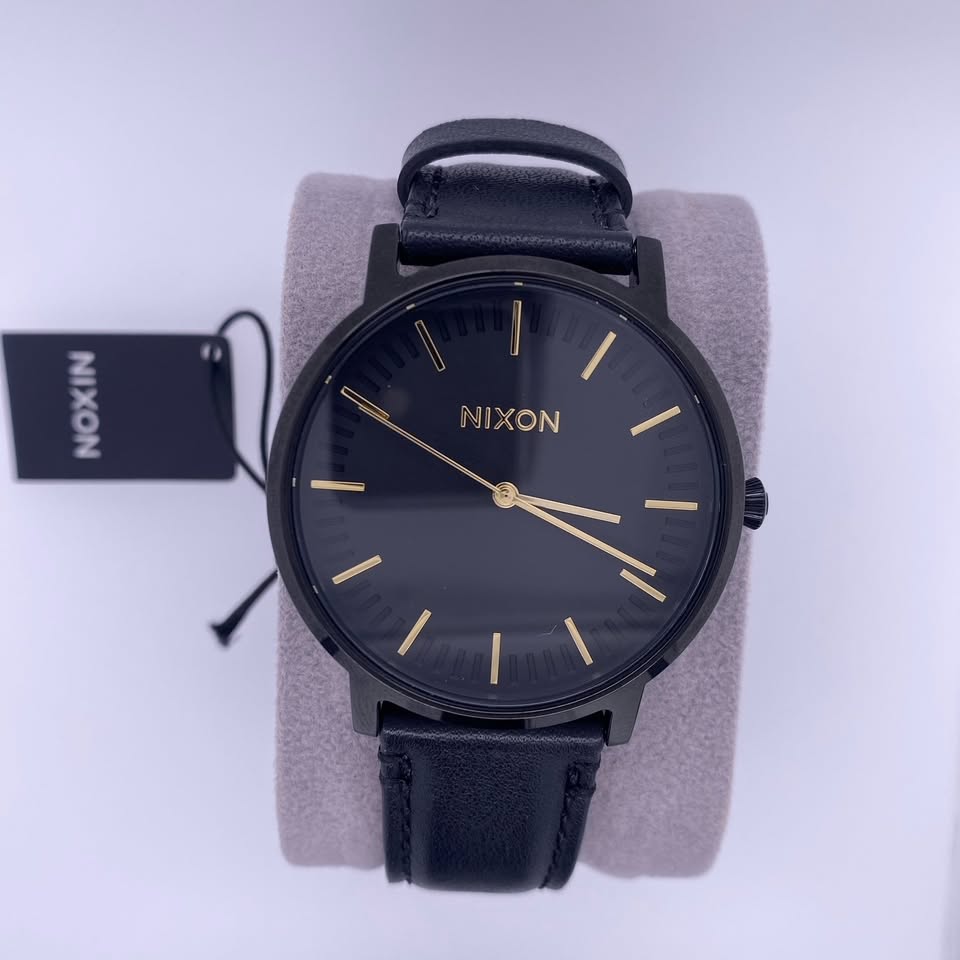 Nixon Porter Leather A1058 50m Water Resistant Men’s Watch