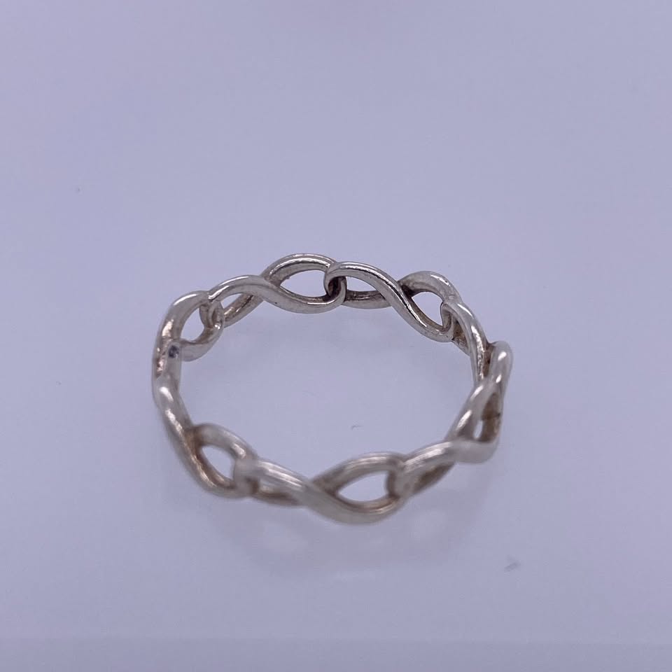 Tiffany & Co Sterling Silver Infinity Band Size: 4 1/4