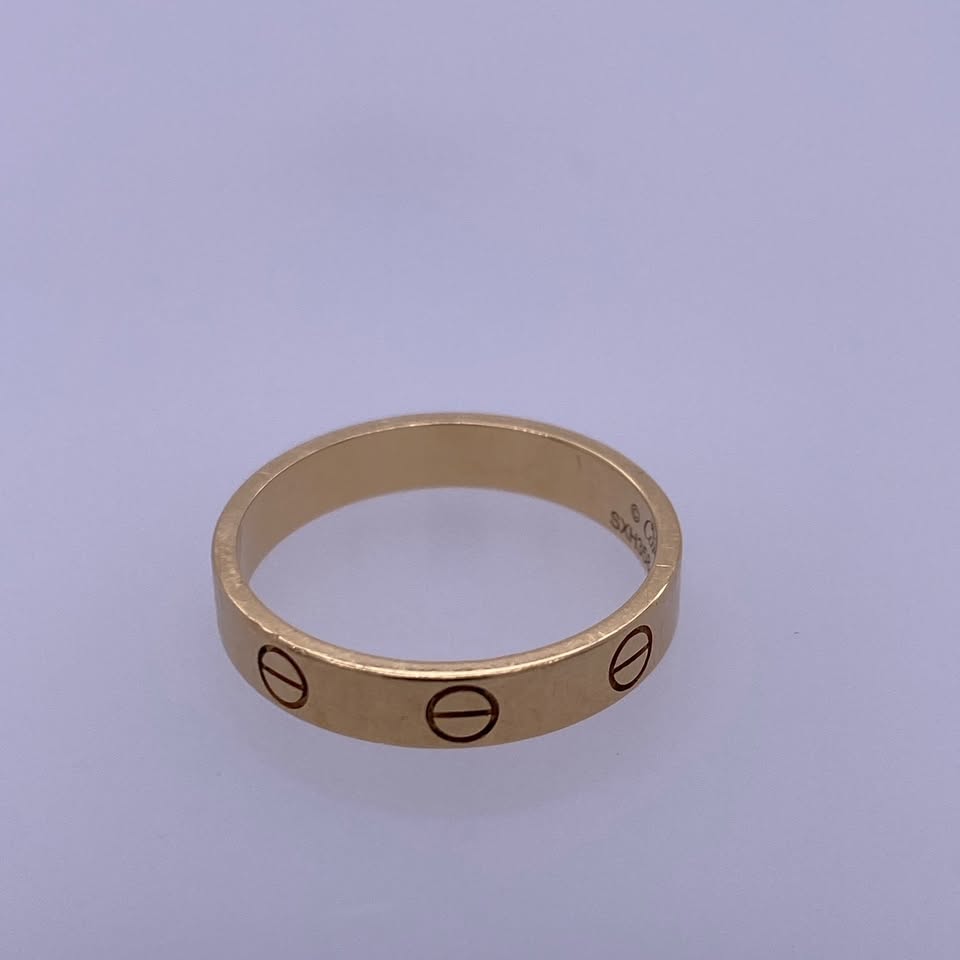 18k Cartier Yellow Gold LOVE Wedding Band