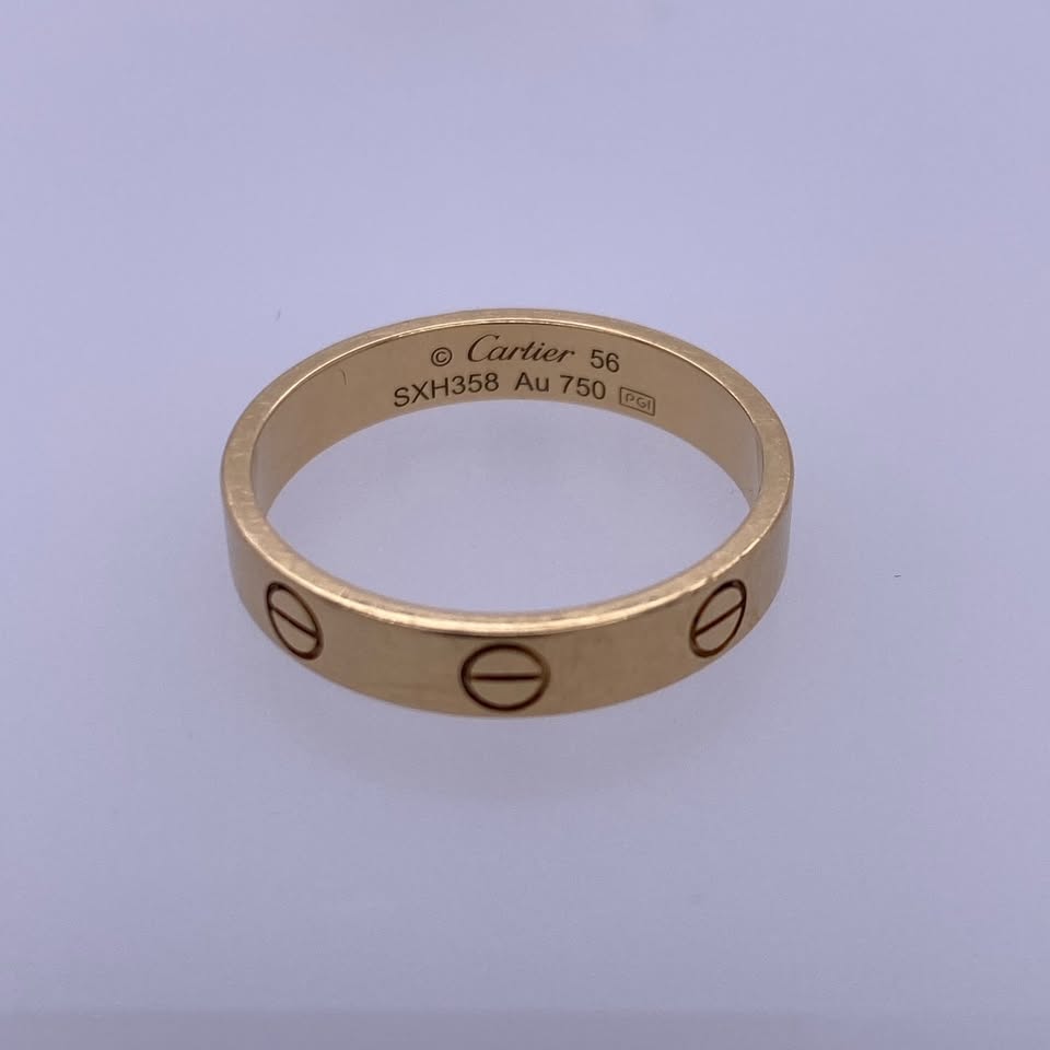 18k Cartier Yellow Gold LOVE Wedding Band
