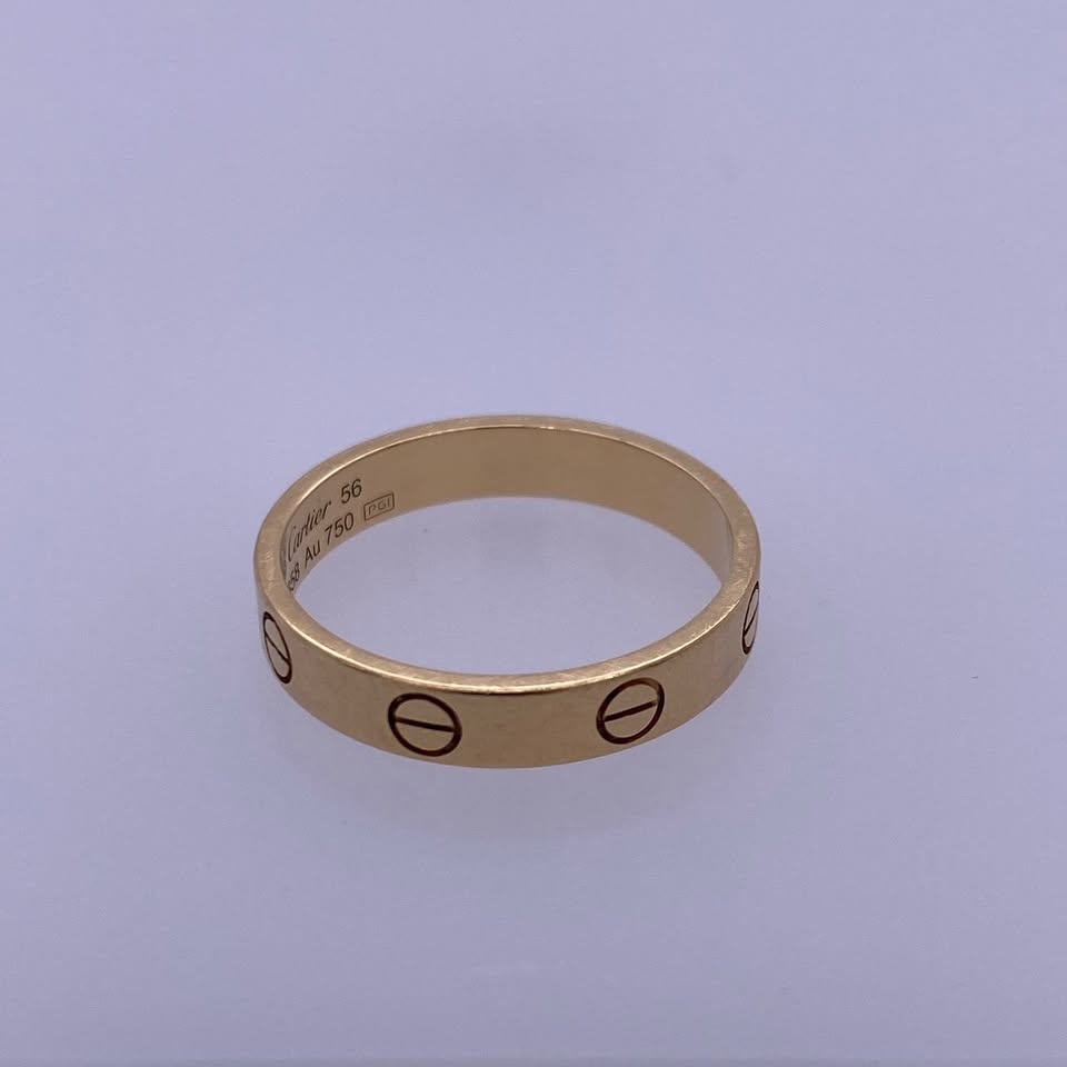 18k Cartier Yellow Gold LOVE Wedding Band