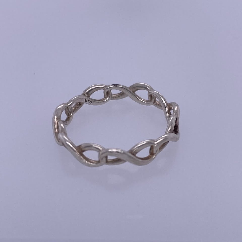 Tiffany & Co Sterling Silver Infinity Band Size: 4 1/4