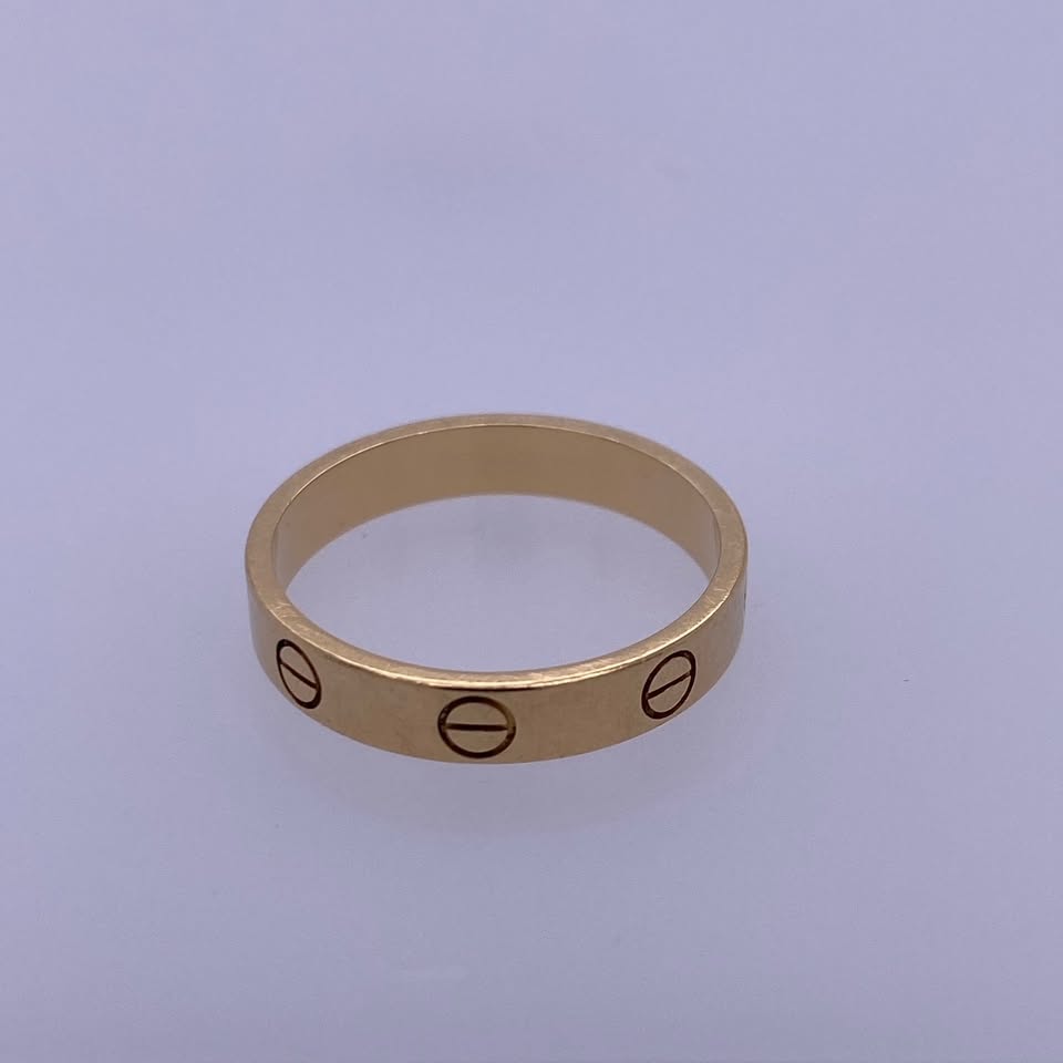18k Cartier Yellow Gold LOVE Wedding Band