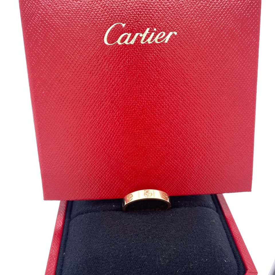 18k Cartier Rose Gold LOVE Wedding Band