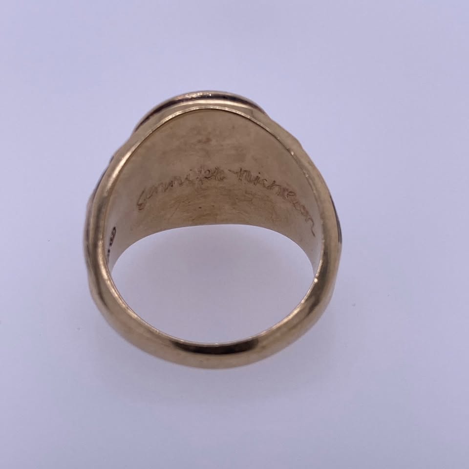 10K Yellow Gold-Punahouse School Ring