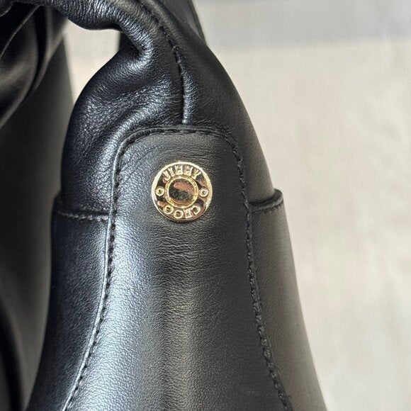 Jimmy Choo Madalie 80 Black Leather Knee Boots Size: 6