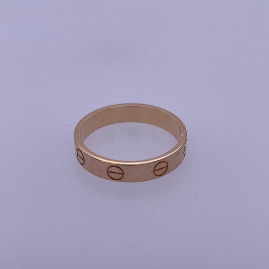18k Cartier Rose Gold LOVE Wedding Band