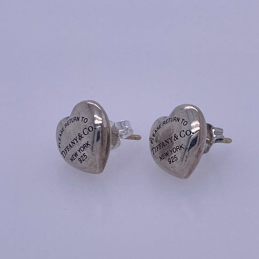 Tiffany & Co. Return to Tiffany Heart Tag Stud Earrings