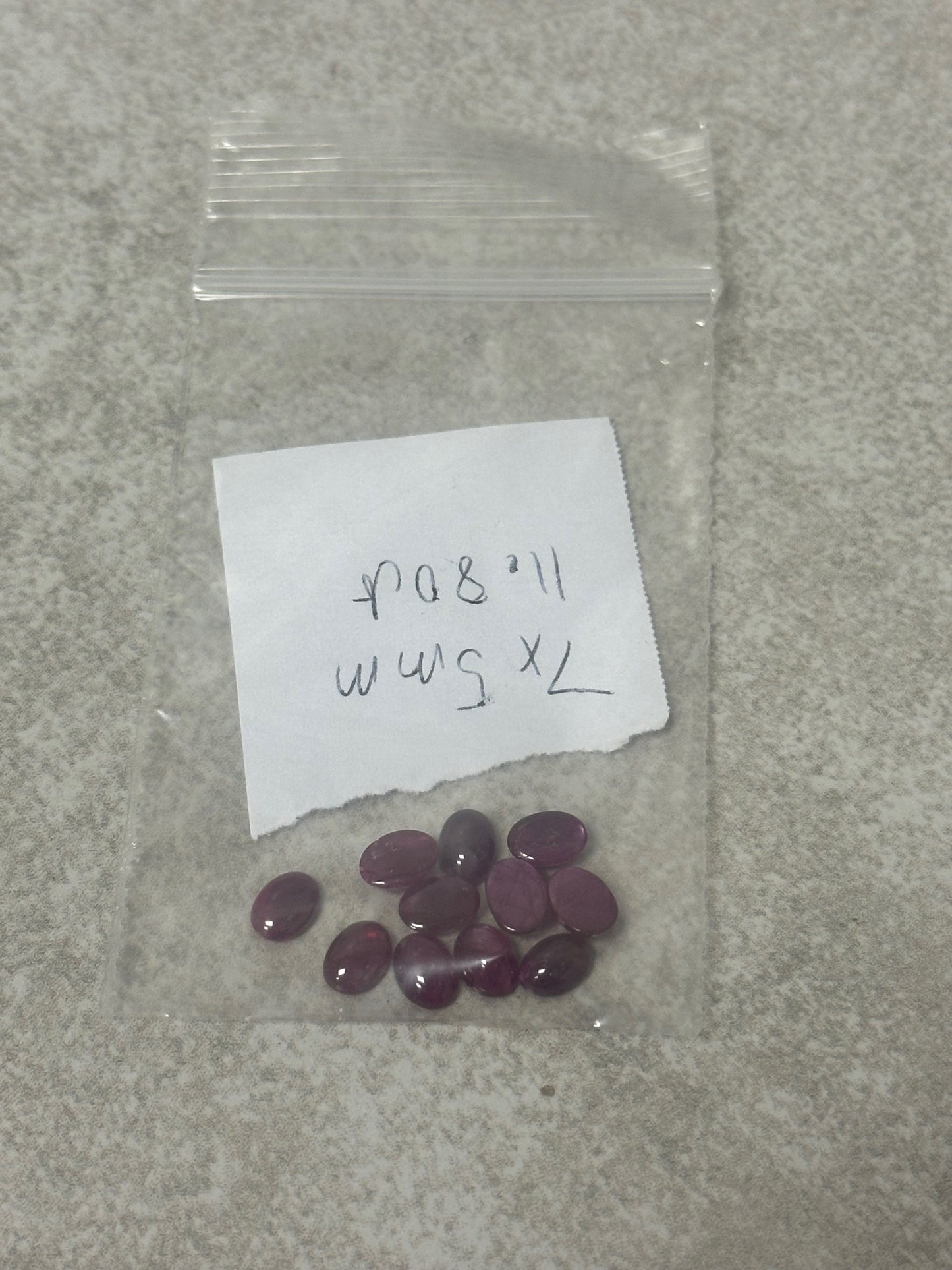 7.5mm Loose Oval Rubie Stones Approximately 11.80TCW